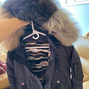 Fur Bomber Jacket “Jocelyn” Convertible Jacket